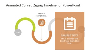 PowerPoint Timeline Second Stage Highlighted