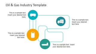 Oil and Gas Industry Supply Chain Diagram for PowerPoint