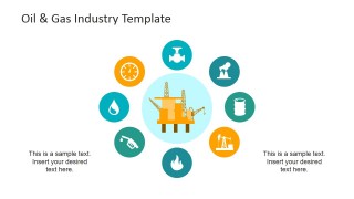 PowerPoint Clipart of Oil and Gas Industry Value Chain