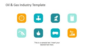 Clipart Icons framed for Gas and Oil Industry 