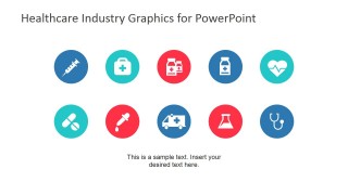 PowerPoint Icons of Hospital and Medicine Scenes