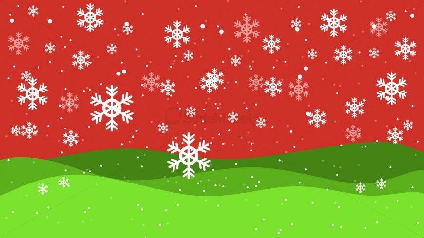 PowerPoint Christmas Snowflake Background