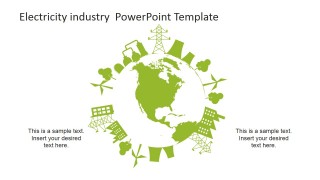 Green Electricity Generation Sources World Diagram