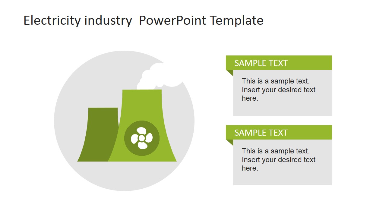 Green Nuclear Reactor Icon for PowerPoint - SlideModel Intended For Nuclear Powerpoint Template