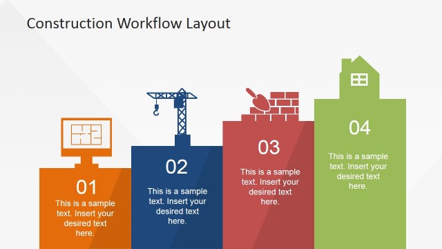 Construction Workflow Layout for PowerPoint