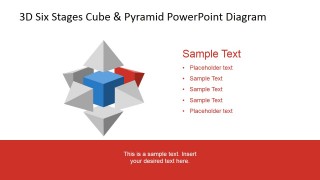 PowerPoint Diagram with Second Stage Pyramid Highlight