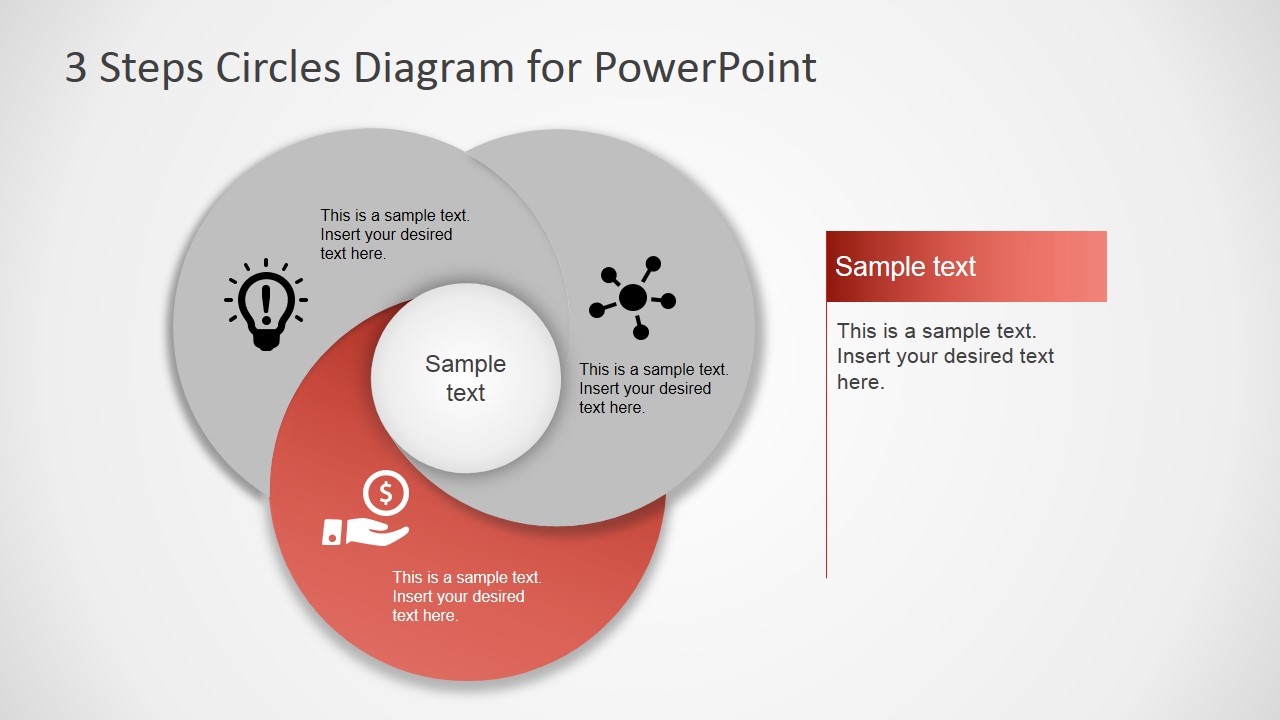  3  Step  Circles Diagram for PowerPoint  SlideModel