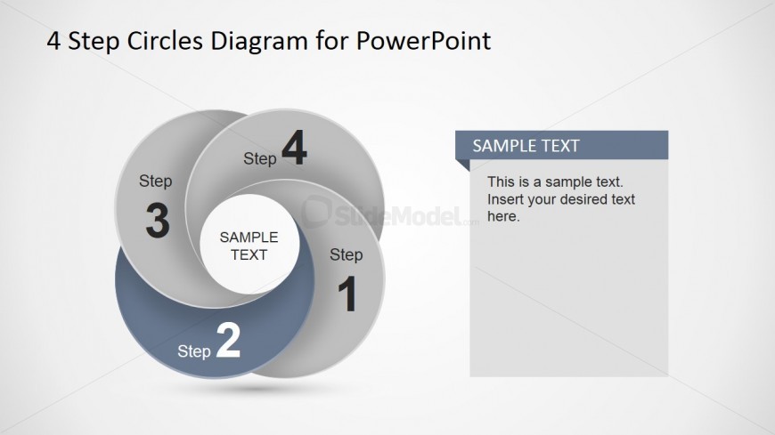 Second Step Circular Dynamic Diagram Slide