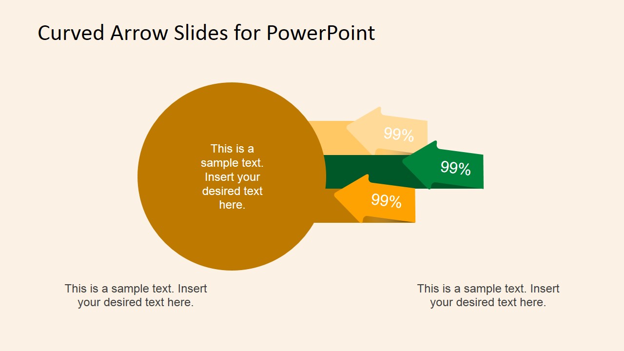 Curved Arrow Slides For Powerpoint Slidemodel