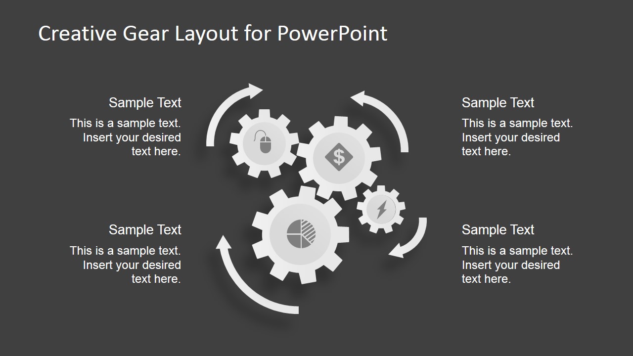 Creative Gear Layout PowerPoint Template - SlideModel