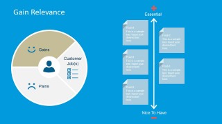 Editable PowerPoint Diagram of Customer Gains Section