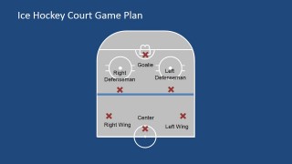 Single Half Court with Player Icons