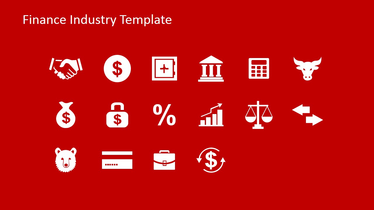 template model business process Clipart Finance  SlideModel for  PowerPoint Industry