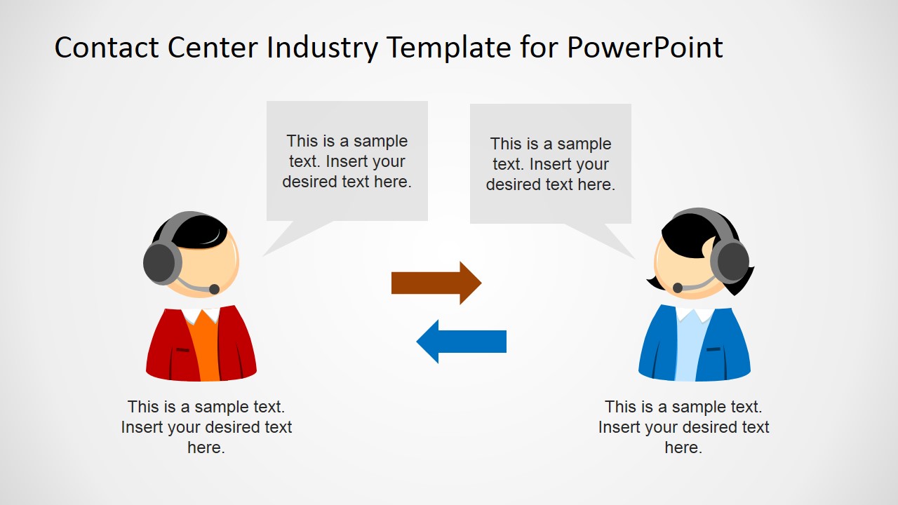 Contact Center Industry PowerPoint Template - SlideModel