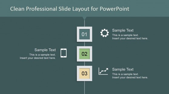 Clean Professional Slide Design Steps 1 to 3