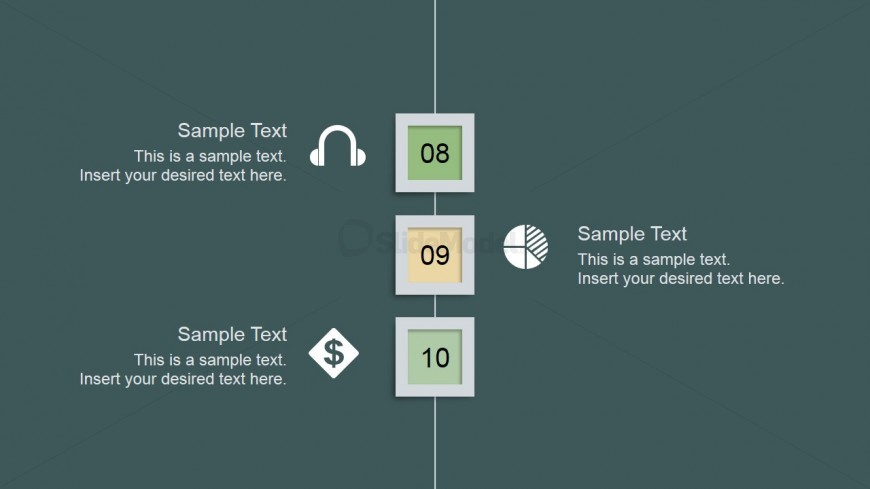 Clean Professional Slide Design Steps 8 to 10