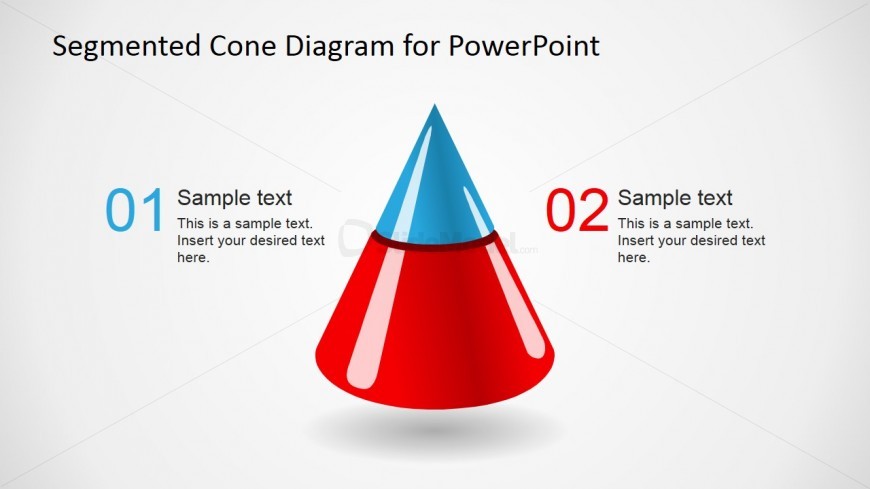 2 Level 3D Segmented Cone Diagram