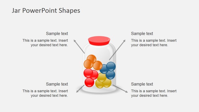 Mixed Content Inside a Jar Illustration