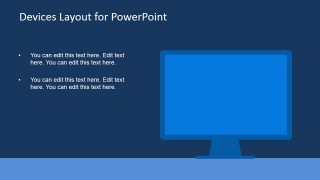 Computer Monitor Shape Clipart for PowerPoint