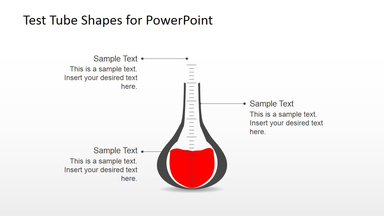 Test Tube Shapes for PowerPoint SlideModel