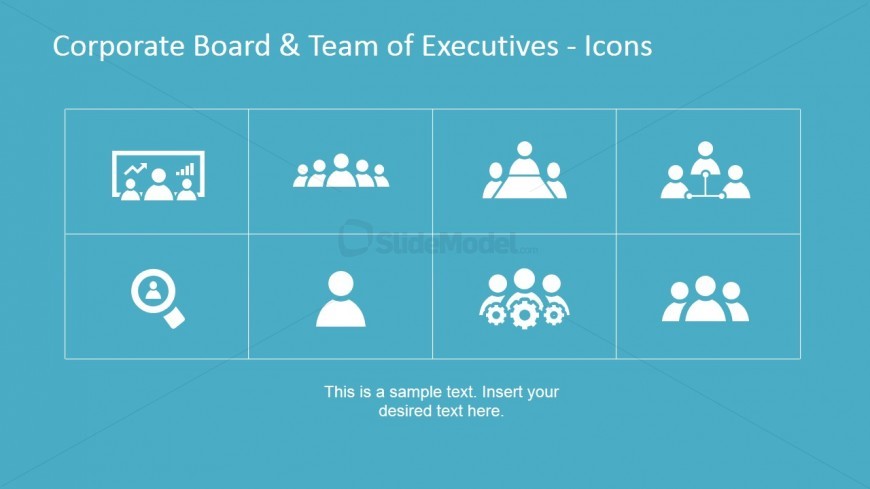 Icons for Presentations on Corporate Executives