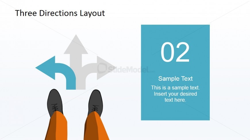 PowerPoint Arrow Curved Left Path