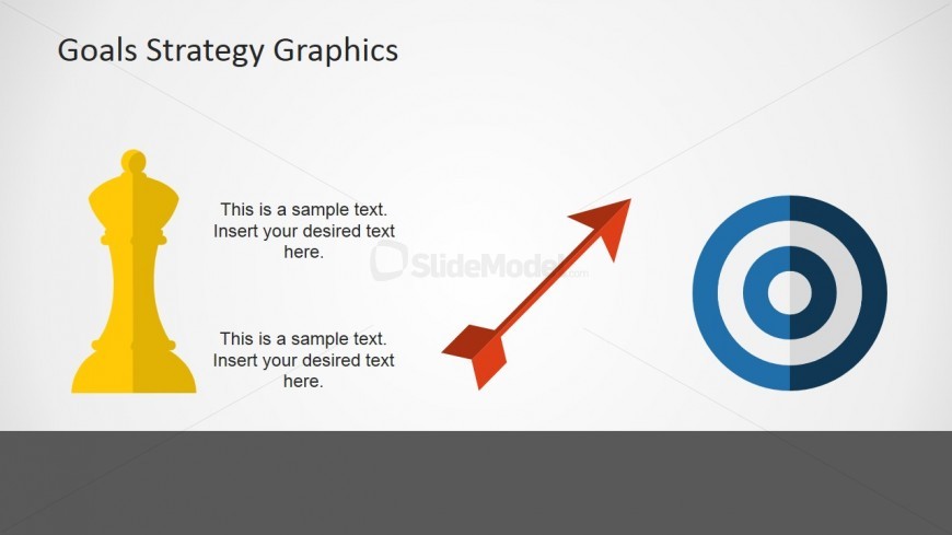 Strategy Shapes for PowerPoint Bishop, Goal and Arrow