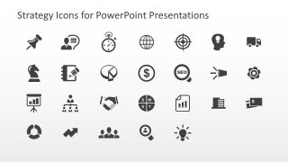 Strategy Icons Collection Slide for Presentations