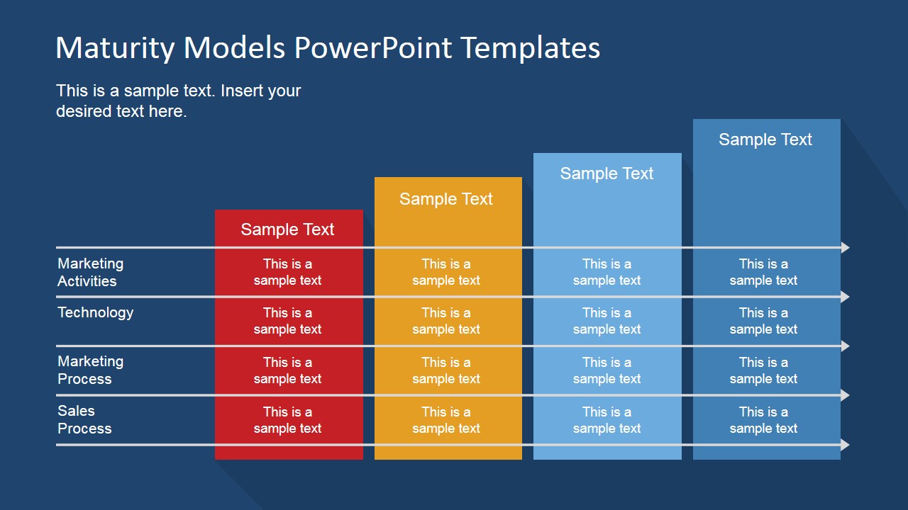 Flat Maturity Models PowerPoint Template - SlideModel