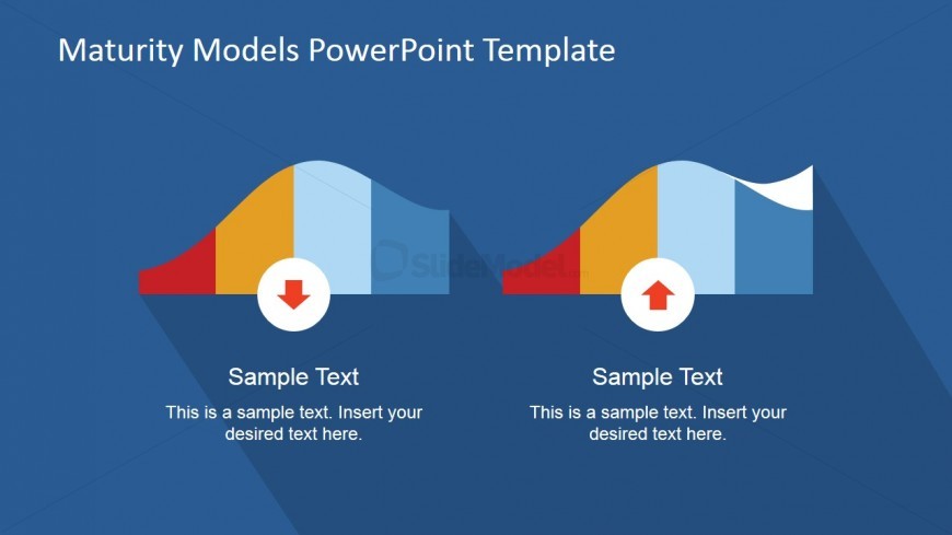 Flat PowerPoint Product Life Cycle Diagram
