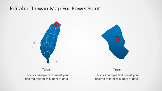 Extracted Taipei from Taiwan Map