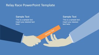 Handing the Baton PowerPoint Clipart Scene