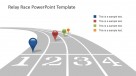Race Track with GPS Icons and Placeholders