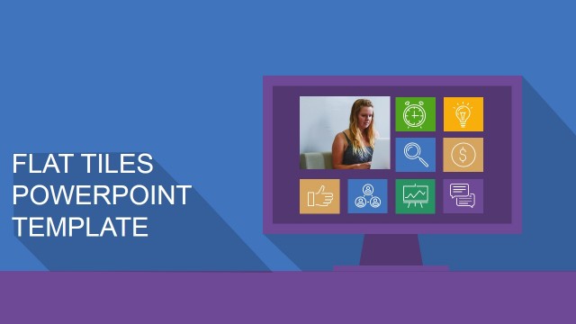 Flat Tiles PowerPoint Template