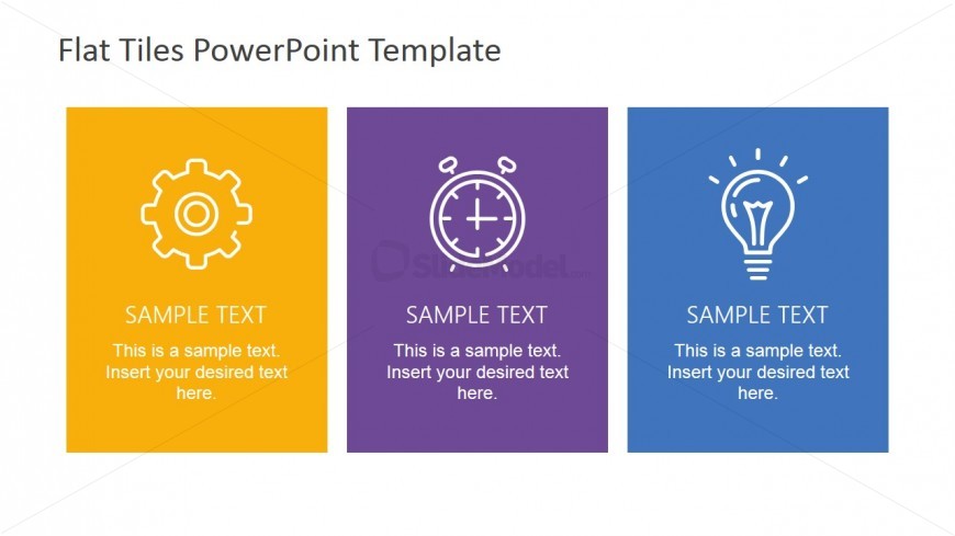 Flat Tiles Infographics Clipart