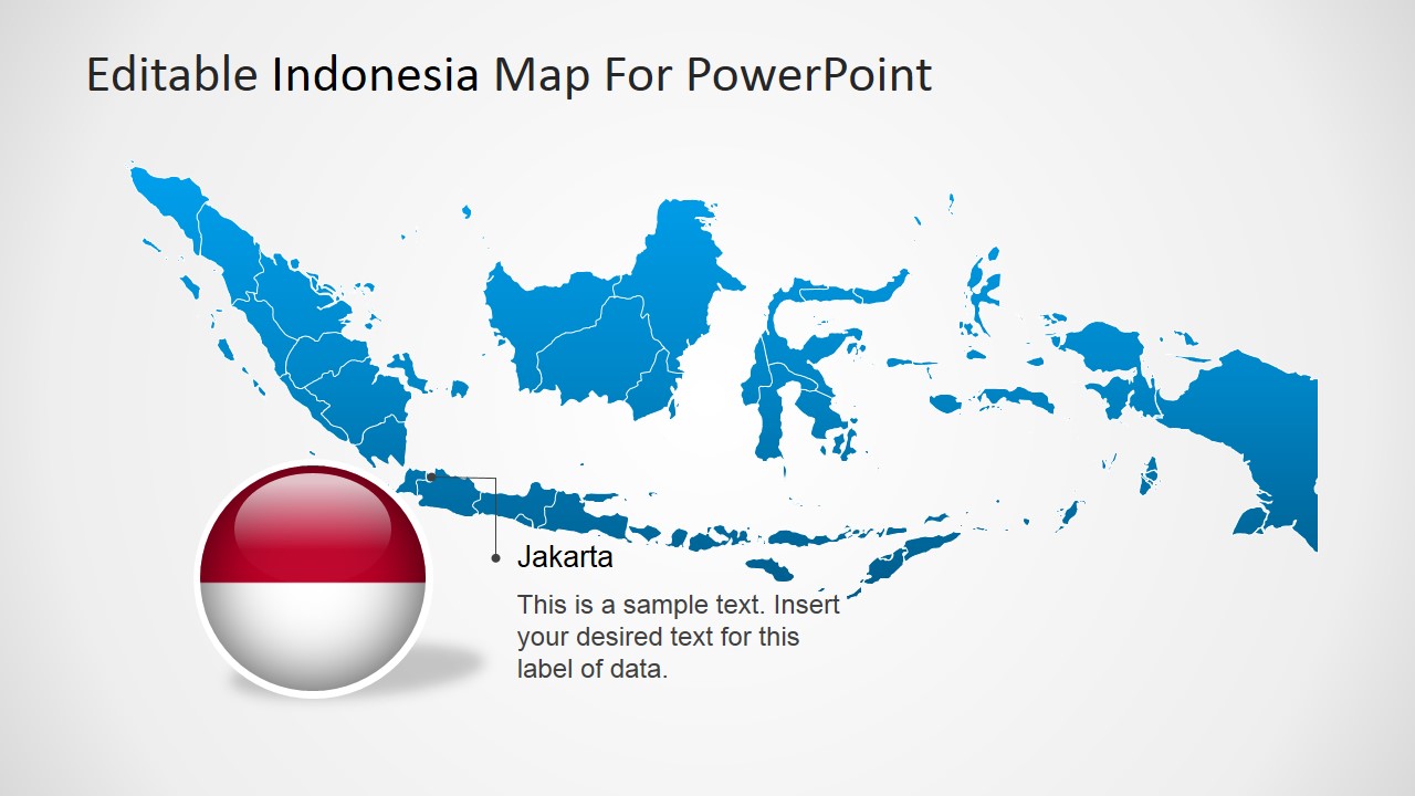  Editable  Indonesia  PowerPoint Map  SlideModel