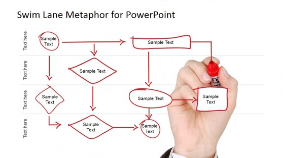 Swim Lane PowerPoint Diagrams