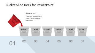 First Bucket Clipart PowerPoint Diagram