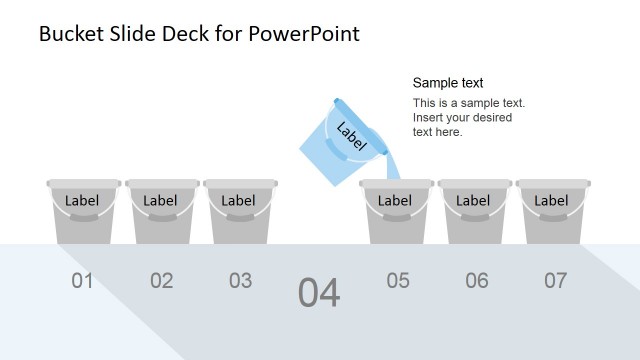 Seven Steps Bucketing PowerPoint Diagram