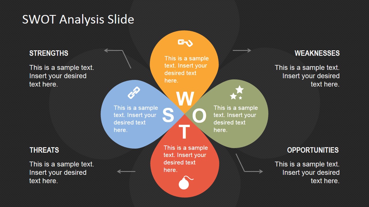 Petals SWOT Analysis PowerPoint Template - SlideModel