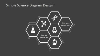 Science Diagram Design with Hexagons