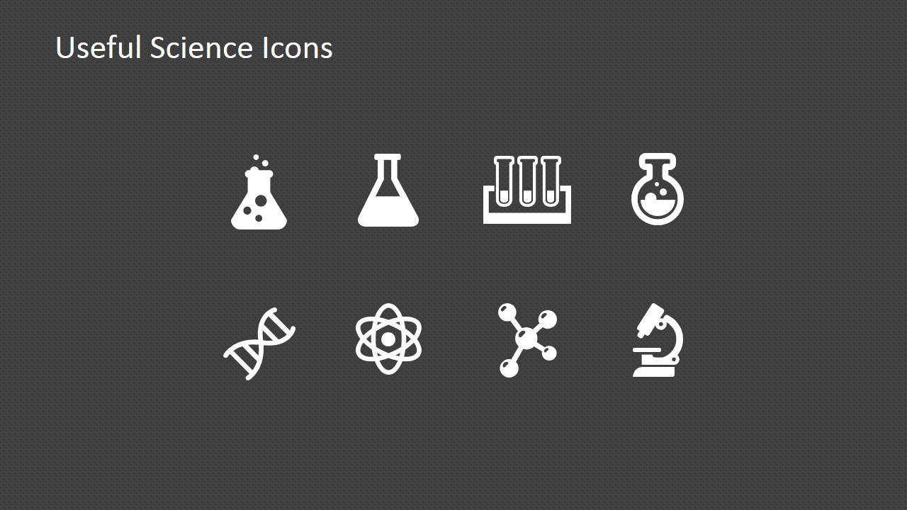 PowerPoint Icons Featuring Science and Lab Metaphors