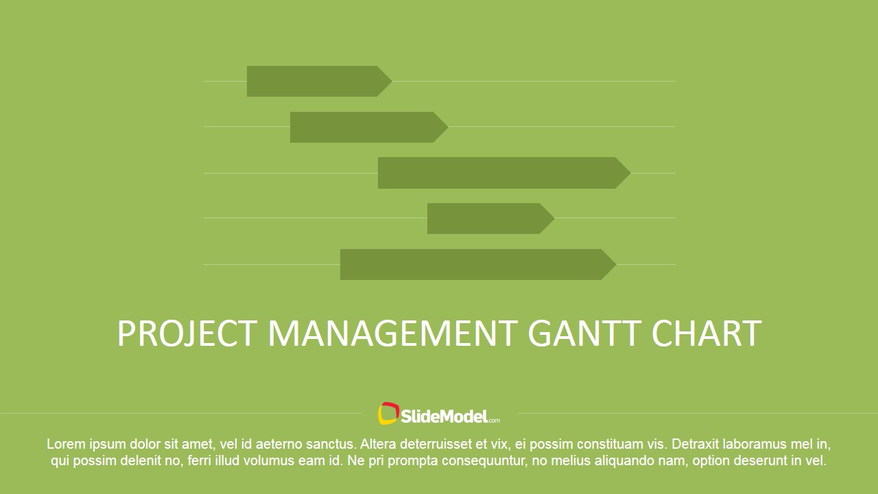 Project Management Gantt Chart for PowerPoint