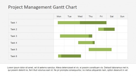 Project Management Gantt Chart PowerPoint Template - SlideModel