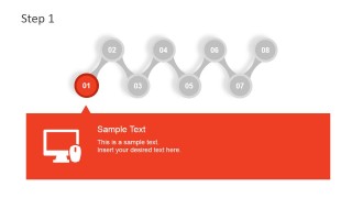 Horizontal Zig Zag Slide for Step 1