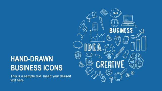 Hand-Drawn Business Icons PowerPoint Template