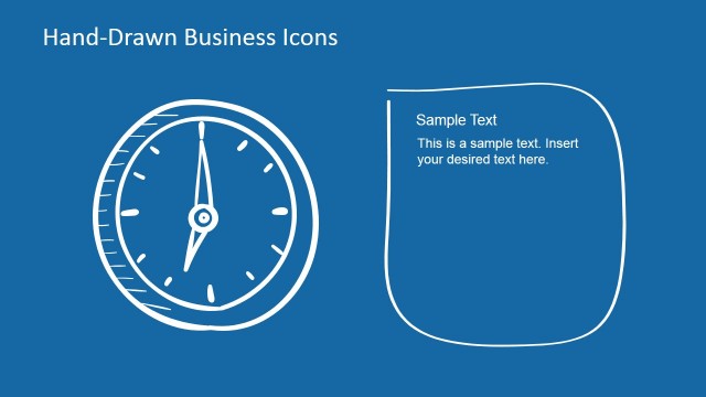 Hand-Drawn Analog Clock Shape for PowerPoint