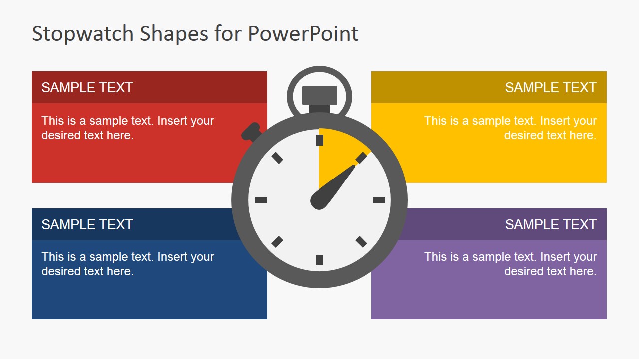 Stopwatch Shapes for PowerPoint SlideModel