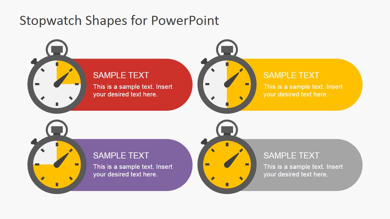 Stopwatch Shapes for PowerPoint SlideModel