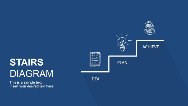 Stairs Diagram PowerPoint Template